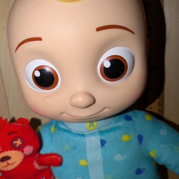 cocomelon Blue and Yellow Kids Toy Doll with Red Plush - Picture 3 of 5